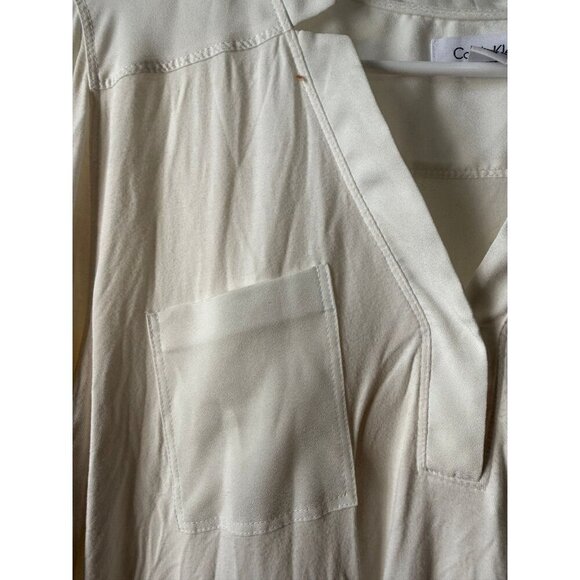 Calvin Klein women’s size medium white blouse - Picture 4 of 7